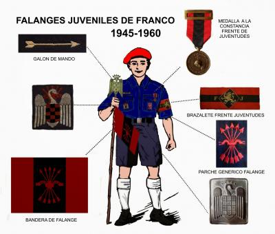 1 falanges juveniles de franco 1945 1960