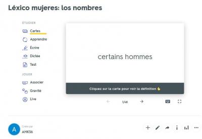 Capture quizlet femmes les noms