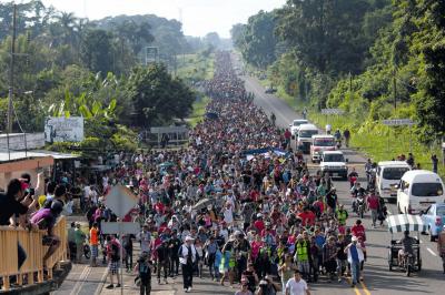 Caravana migrantes centroamericanos