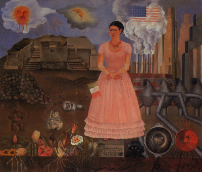 Frida kahlo autorretrato en la frontera