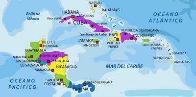 Mapa america central 1