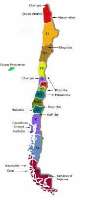 Mapa indigeans chile