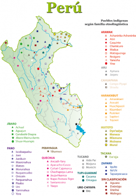 Mapa indigenas peru