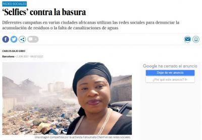 Selfies contra la basura el pais